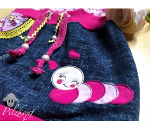 Stickdatei - Raupe Fransenappli